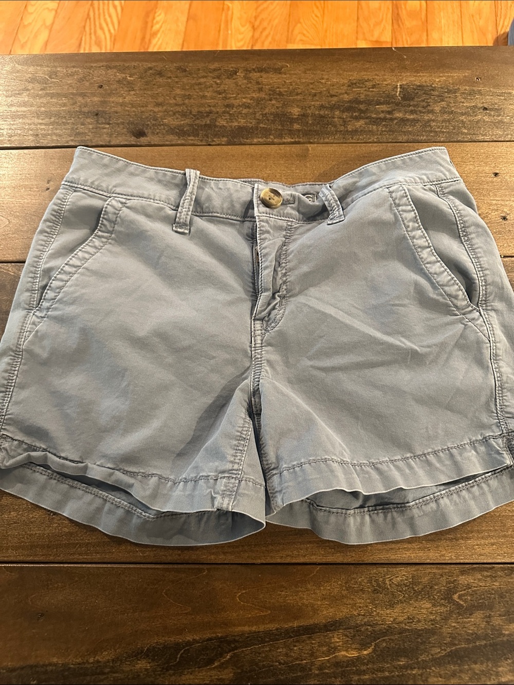 American Eagle Outfitters Light Blue Chino-Style Women's Shorts